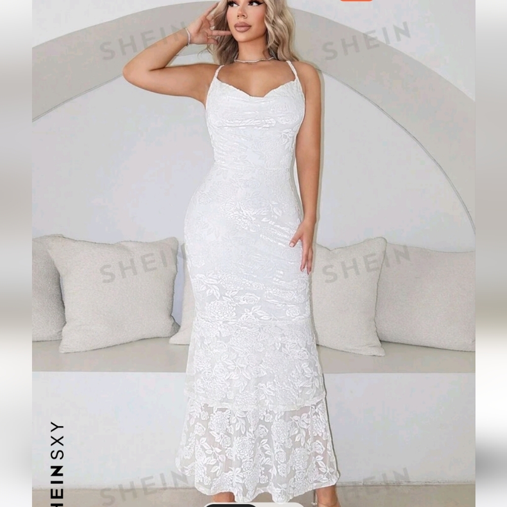 Shein White Dress